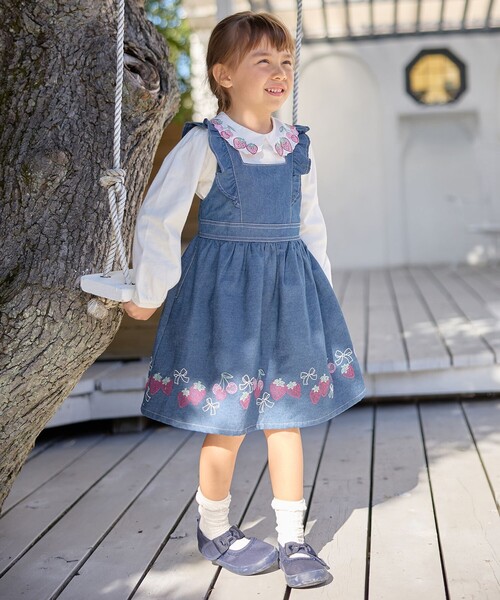 m*a様 【新品】スーパービューティ 刺繍ビーズ装飾ジャンバースカート