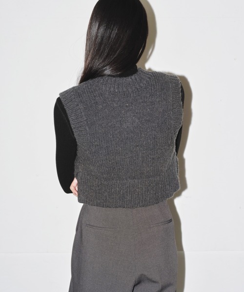 TODAYFUL ベスト ジレ Melange Knit Vest レディース : ZOZOTOWN Yahoo