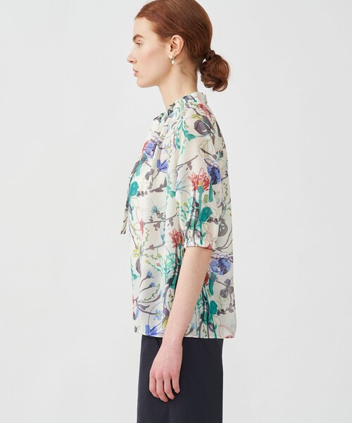 TOMORROWLAND（トゥモローランド） 半袖ブラウス 36 ホワイト