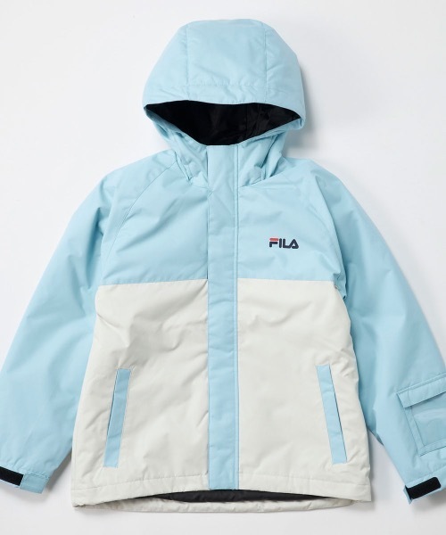 新品タグ付き】FILA スキーウェア 上下セット 子ども用 アイボリー