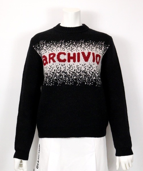 archivio（アルチビオ） ニット セーター ウール混3色ジャガード