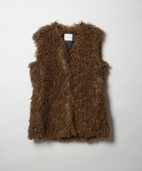 CINOH（チノ） ベスト ジレ 「CINOH」ロング ボア ベスト レディース