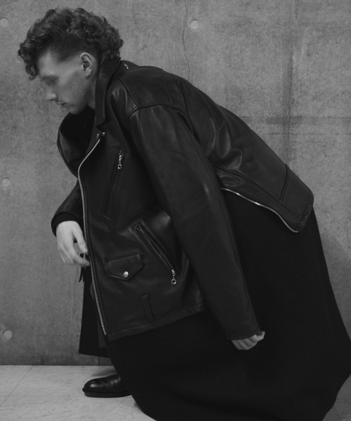 EDIFICE（エディフィス） 革ジャン ライダース 「Schott × markaware