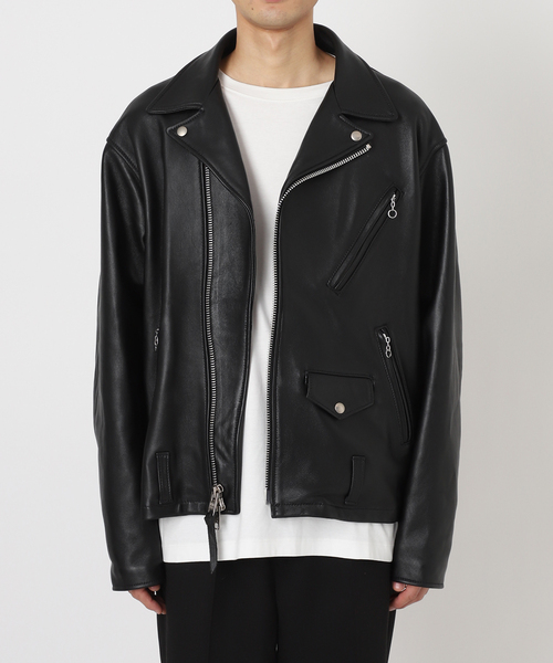 EDIFICE（エディフィス） 革ジャン ライダース 「Schott × markaware