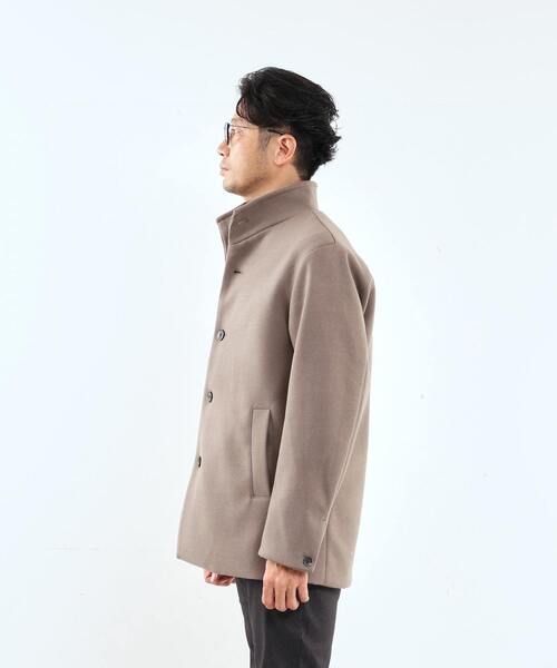 MEN'S MELROSE ステンカラーコート コート ジャージーメルトン