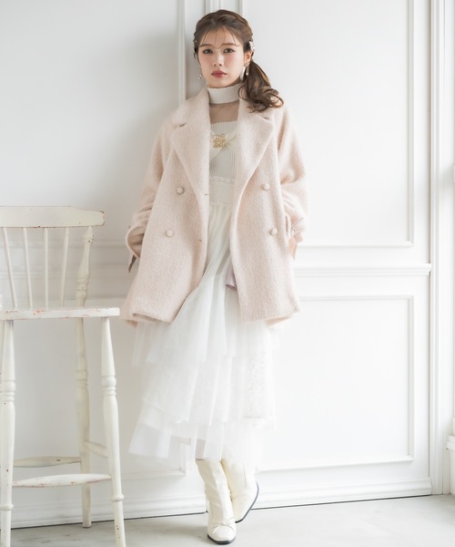 クチュールバイロジータ コート アウター 「新色入荷」ラメシャギーA