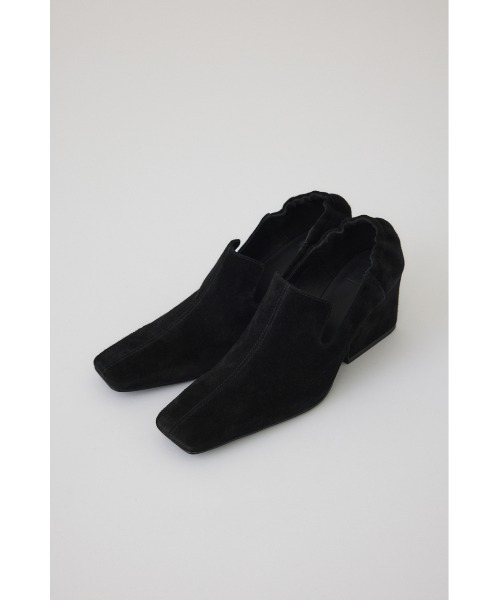 RIM.ARK パンプス Suede square toe heel スエードスクエアトゥヒール