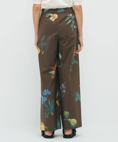 CABaN（キャバン） パンツ コットン Green Showerプリント 2タック