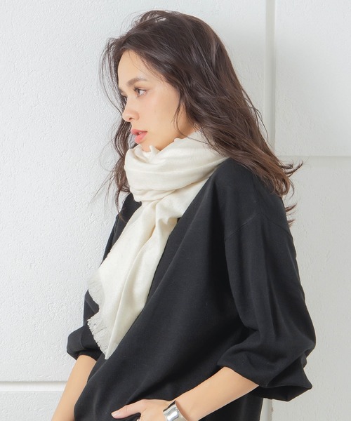 macocca（マコッカ） ストール マフラー 生カシミヤ無地ストール