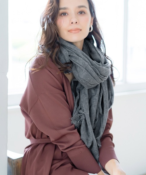 macocca（マコッカ） ストール マフラー 生カシミヤ無地ストール