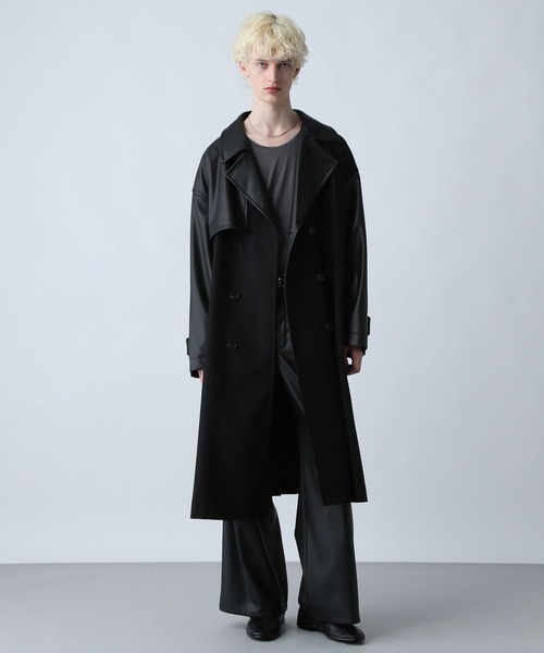 HARE（ハレ） トレンチコート コート レザーキリカエトレンチコート