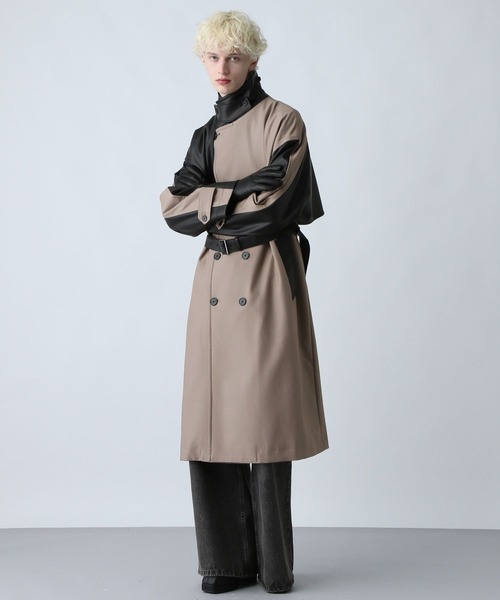 HARE（ハレ） トレンチコート コート レザーキリカエトレンチコート