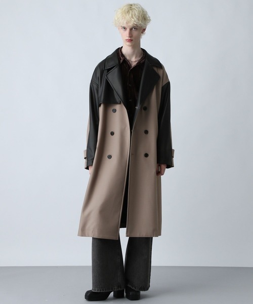 HARE（ハレ） トレンチコート コート レザーキリカエトレンチコート