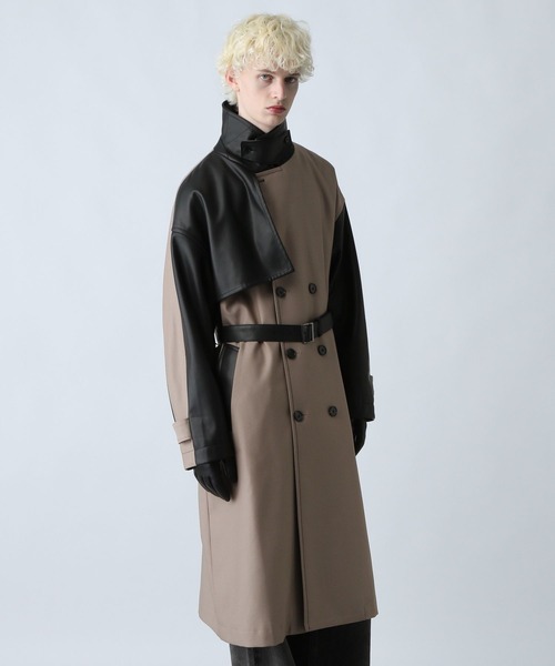 HARE（ハレ） トレンチコート コート レザーキリカエトレンチコート