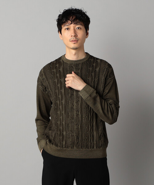 β MEN（ベータ・メン） セーター ニット COOGI（クージー）柄 クルー