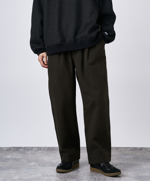 B.C STOCK（ベーセーストック） チノパン モールスキン イージーワイド