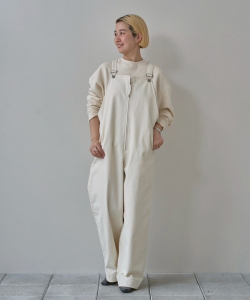 TODAYFUL サロペット オーバーオール Frontzip Twill Salopette