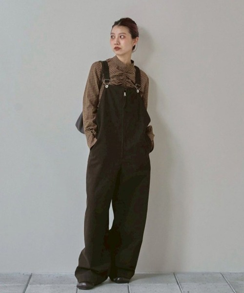 TODAYFUL サロペット オーバーオール Frontzip Twill Salopette