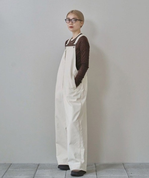TODAYFUL サロペット オーバーオール Frontzip Twill Salopette