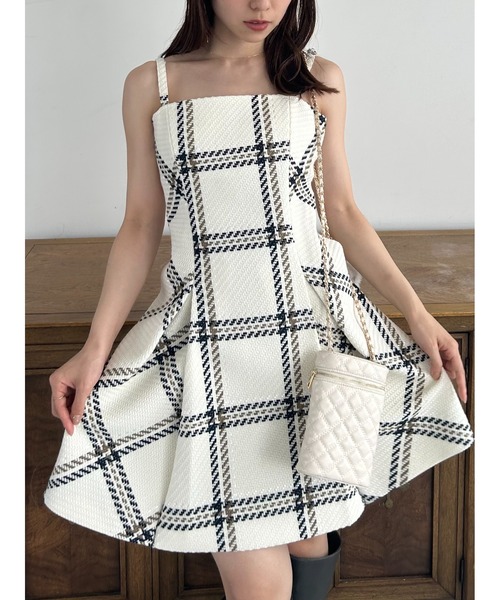 SNIDEL（スナイデル） ワンピース 「WEB限定」ロービングチェックミニ