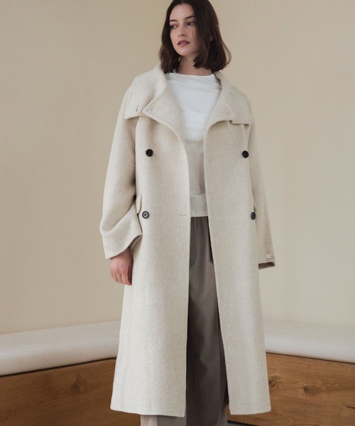 ELFRANK コート チェスターコート 「ウール70％」スタンドカラー