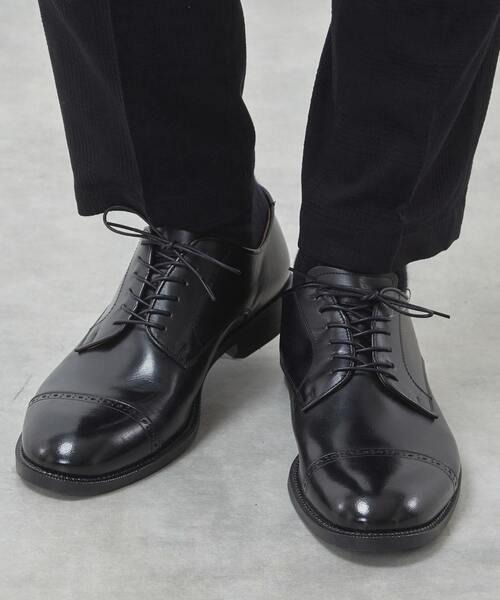 MEN'S MELROSE ビジネスシューズ 外羽根ストレートチップレザー