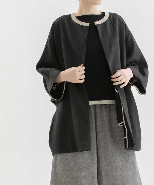 nop de nod（ノップドゥノッド） ジャケット ノーカラージャケット