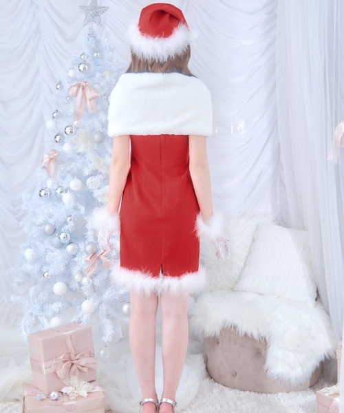 sugar nine コスプレ サテンリボンファーサンタコスプレ「サンタコス 5