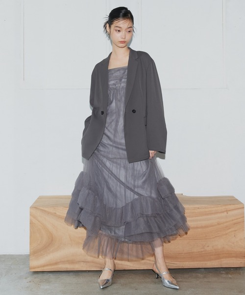 ANDRESD ドレス 「2点セットアイテム」ボリュームチュールジャケット