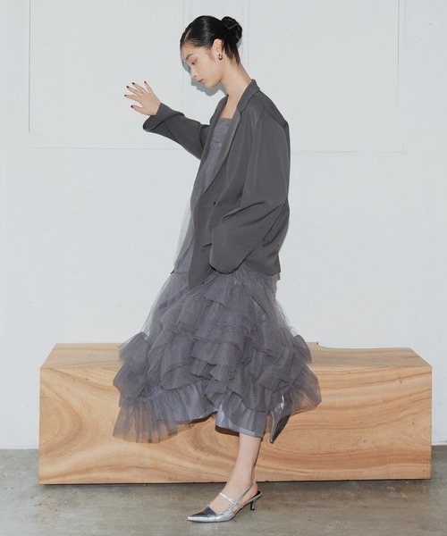 ANDRESD ドレス 「2点セットアイテム」ボリュームチュールジャケット