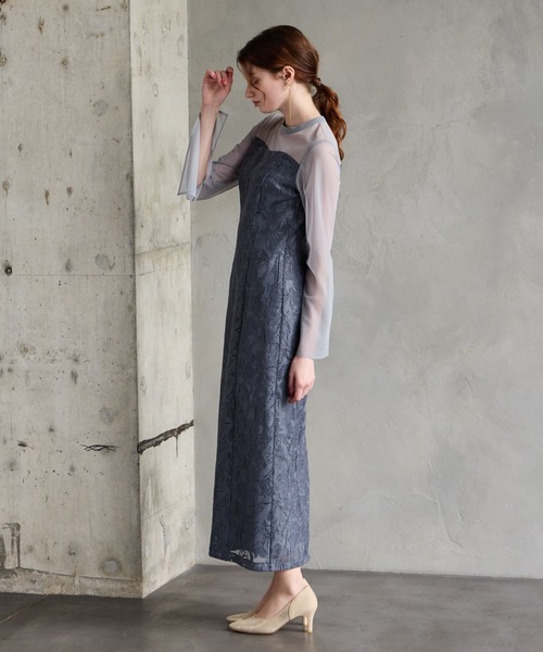 AIMER（エメ） ドレス 「WEB限定」オーナメント柄レースIライン