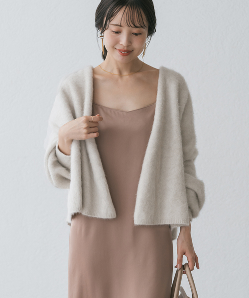 NOBLE（ノーブル） カーディガン FOX/Caファーニットカーディガン