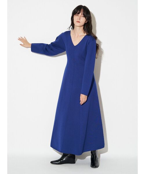 ELENDEEK（エレンディーク） ワンピース フィット＆フレアニット