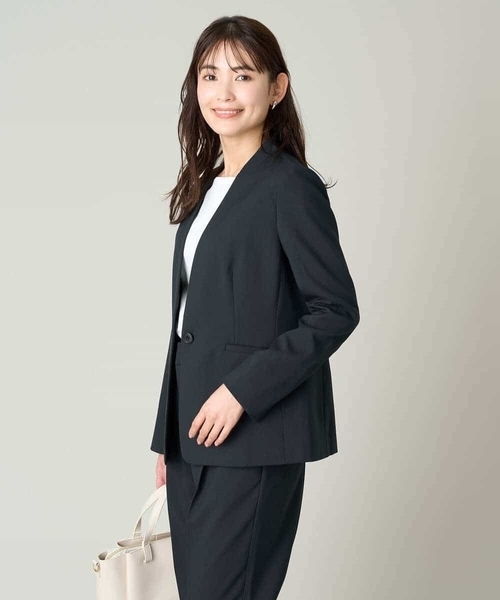 a.v.v（アー・ヴェ・ヴェ） スーツ 「洗える/ストレッチ/UVカット」麻