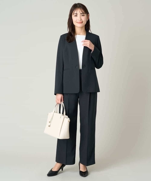 a.v.v（アー・ヴェ・ヴェ） スーツ 「洗える/ストレッチ/UVカット」麻