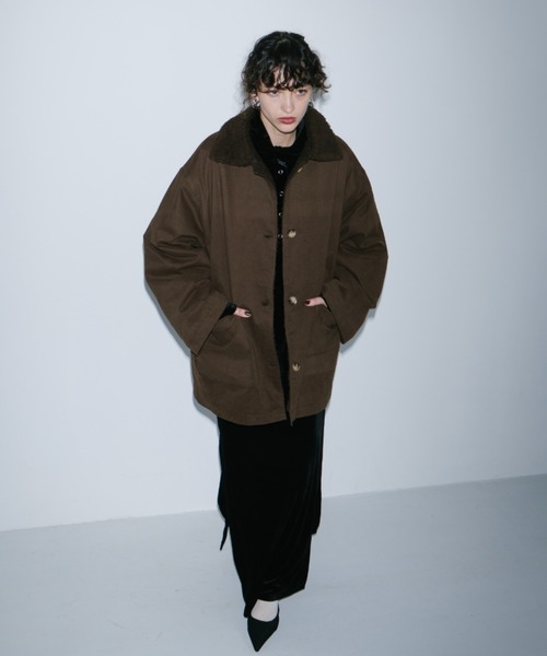 HANNE カバーオール ボアライナーカバーオールジャケット レディース