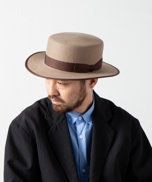 RACAL（ラカル） 帽子 ハット Wool Boater Hat / ウールボーターハット