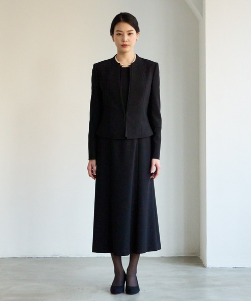 AIMER（エメ） セットアップ 「喪服・礼服」スタンドカラーサテン切替