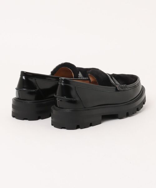 ARTESANOS（アルテサノス） ローファー 「ARTESANOS」ファー付き厚底