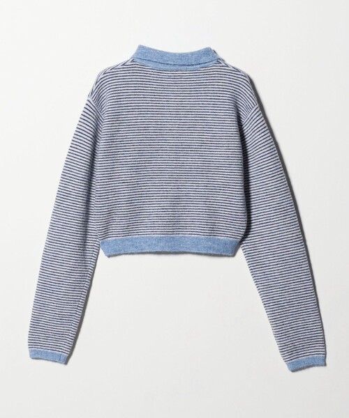 6 ニット セーター 「6(ROKU)」アルパカウールナイロン ポロニット