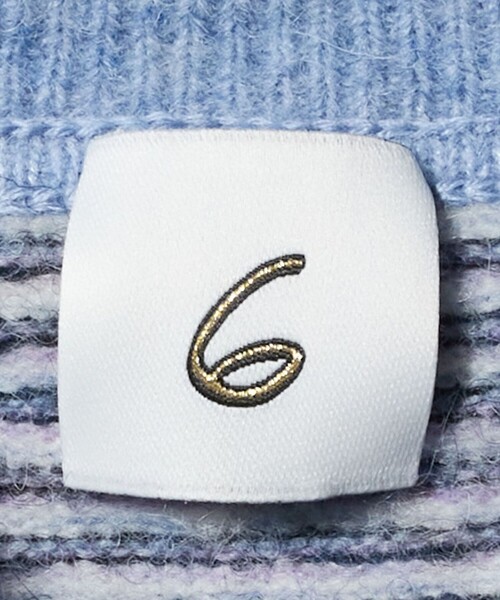 6 ニット セーター 「6(ROKU)」アルパカウールナイロン ポロニット