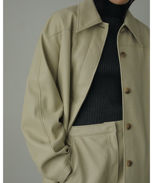 anuke（アンヌーク） ジャケット テーラードジャケット Ecoleather