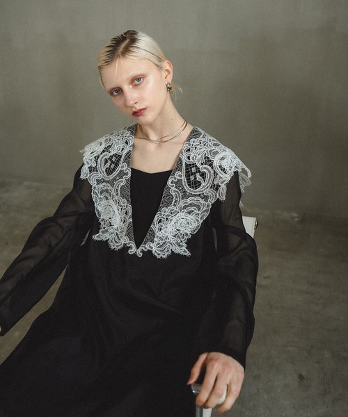 et.UNiVER ドレス Big collar A-line dress : ZOZOTOWN Yahoo!店