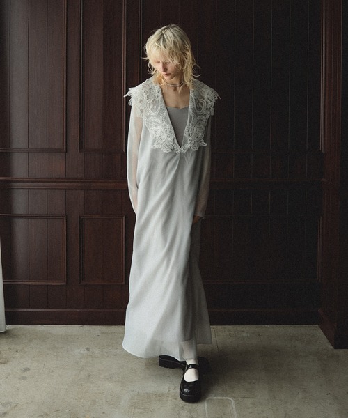 et.UNiVER ドレス Big collar A-line dress : ZOZOTOWN Yahoo!店