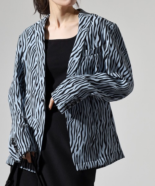REGIEVO（レジエボ） ジャケット テーラードジャケット Zebra print