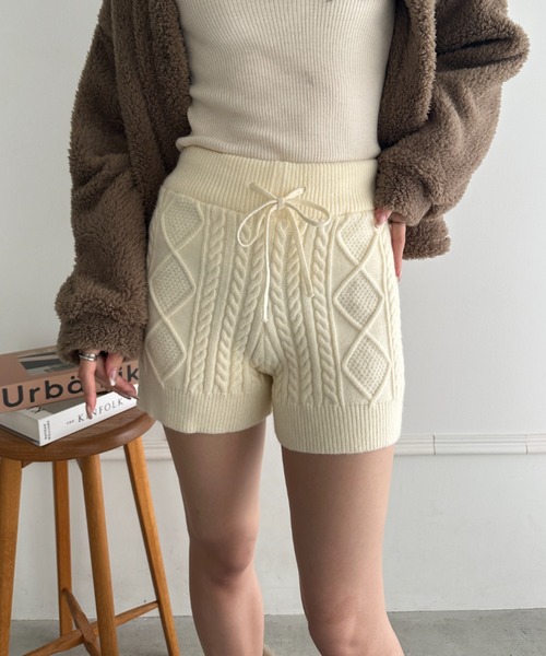 パンツ ケーブルニットショートパンツ レディース : ZOZOTOWN Yahoo!店