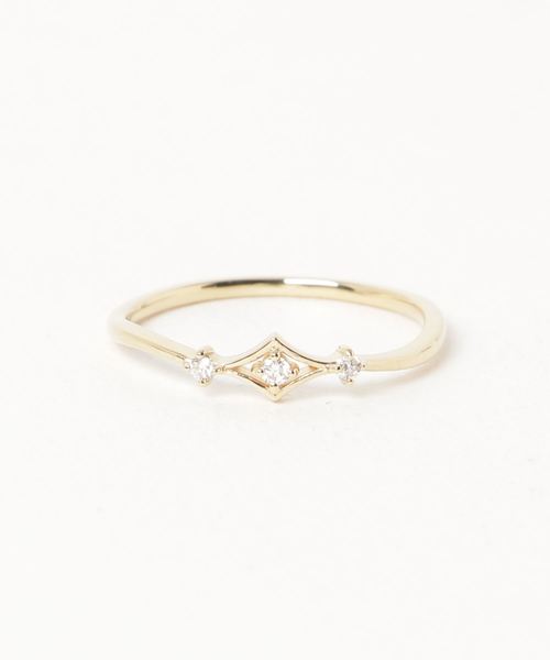 con affetto 指輪 リング K18ダイヤリング レディース : ZOZOTOWN