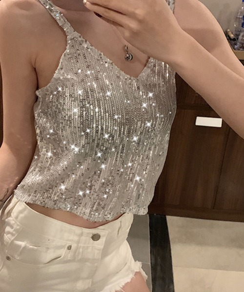 meJane（ミージェーン） キャミソール シアースパンコール