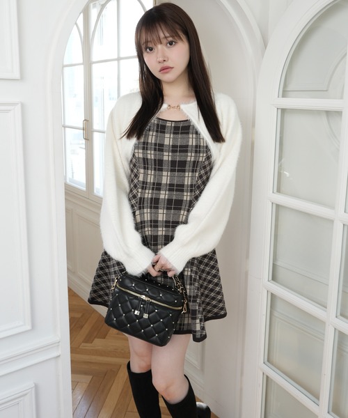 LIP SERVICE（リップサービス） ワンピース フェザーチェック