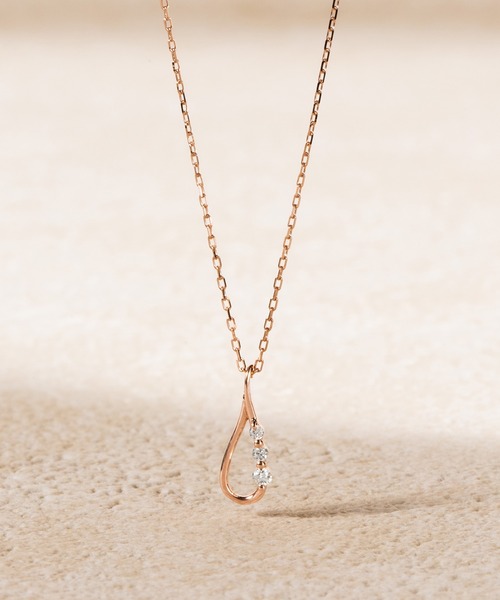 BLOOM（ブルーム） ネックレス K10 ピンクゴールド ダイヤモンド